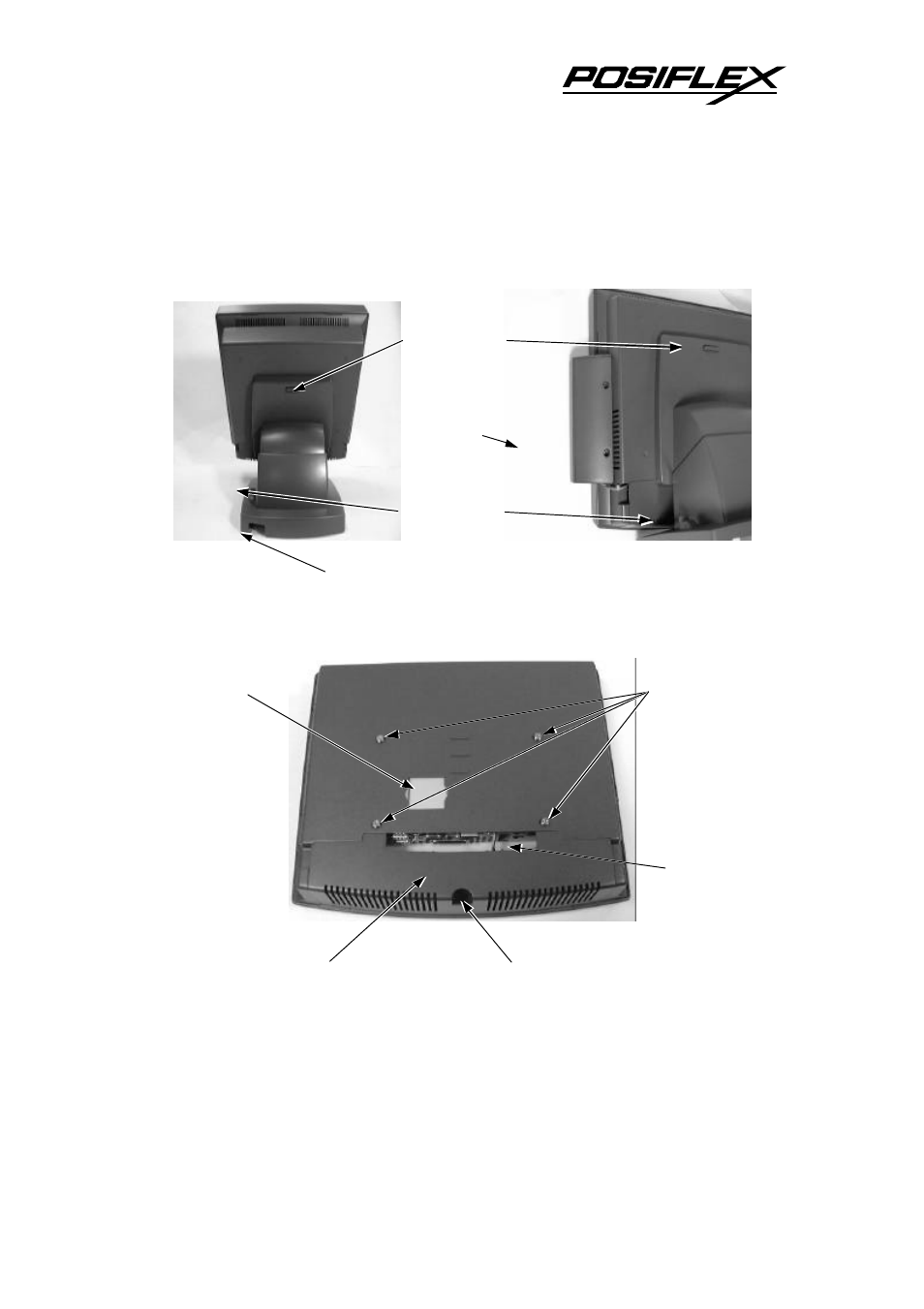 Rear view, Rear view of main unit | POSIFLEX Business Machines JIVA TP-5700 User Manual | Page 11 / 28