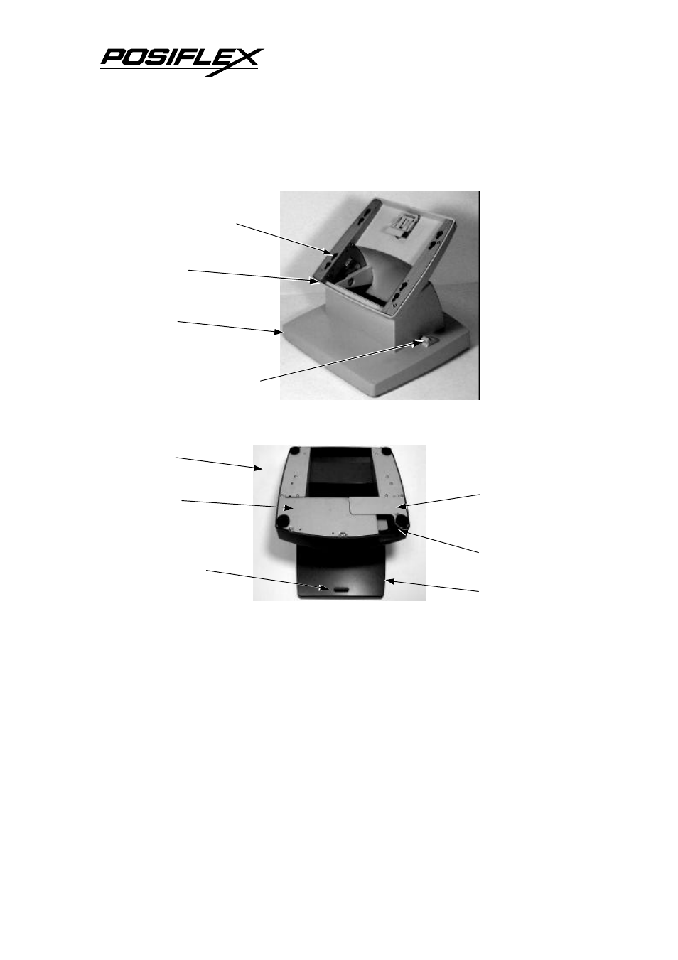 Adjustable stand assembly, Bottom of stand assembly | POSIFLEX Business Machines JIVA TP-5700 User Manual | Page 12 / 28