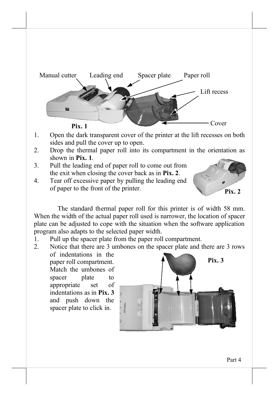 Quick start-up, The paper | POSIFLEX Business Machines MP-300 User Manual | Page 4 / 10