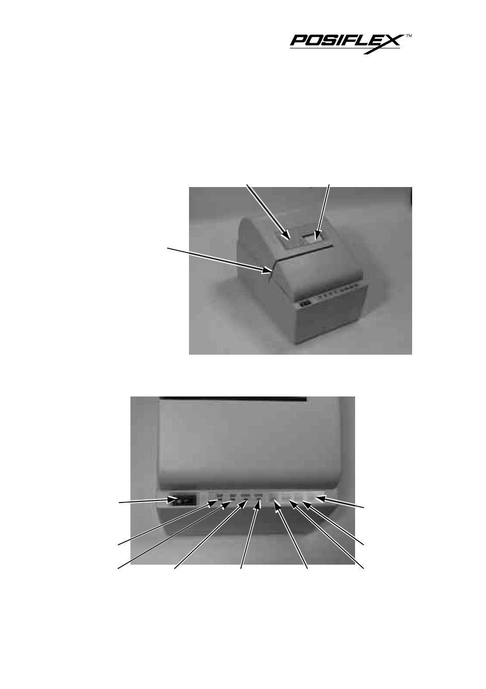 Ii. main parts on the exterior, Output areas, Control panel | POSIFLEX Business Machines PP2000 User Manual | Page 7 / 30