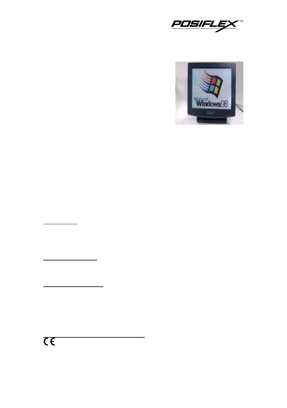 POSIFLEX Business Machines TM4000 Series User Manual | 8 pages