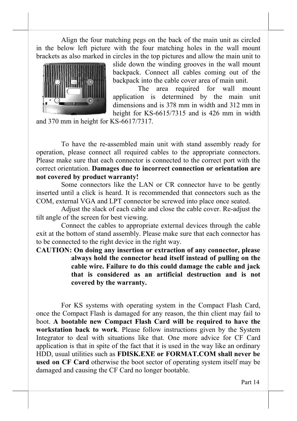 Connecting cables, Operating system recovery | POSIFLEX Business Machines 16560900020 User Manual | Page 14 / 20