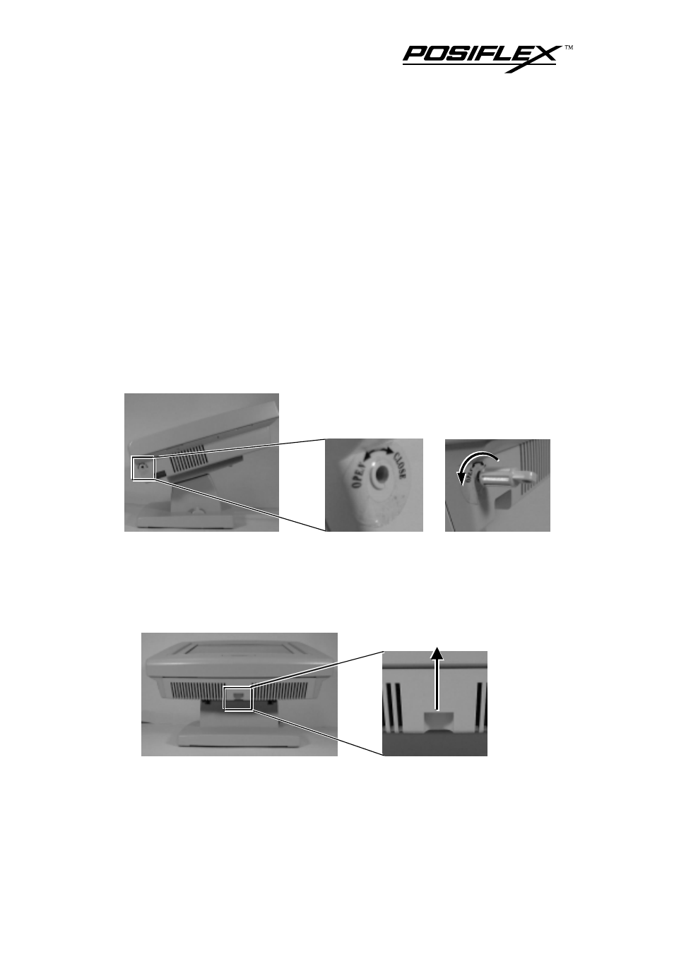 Opening cable cover | POSIFLEX Business Machines TP-6000 SERIES User Manual | Page 21 / 32