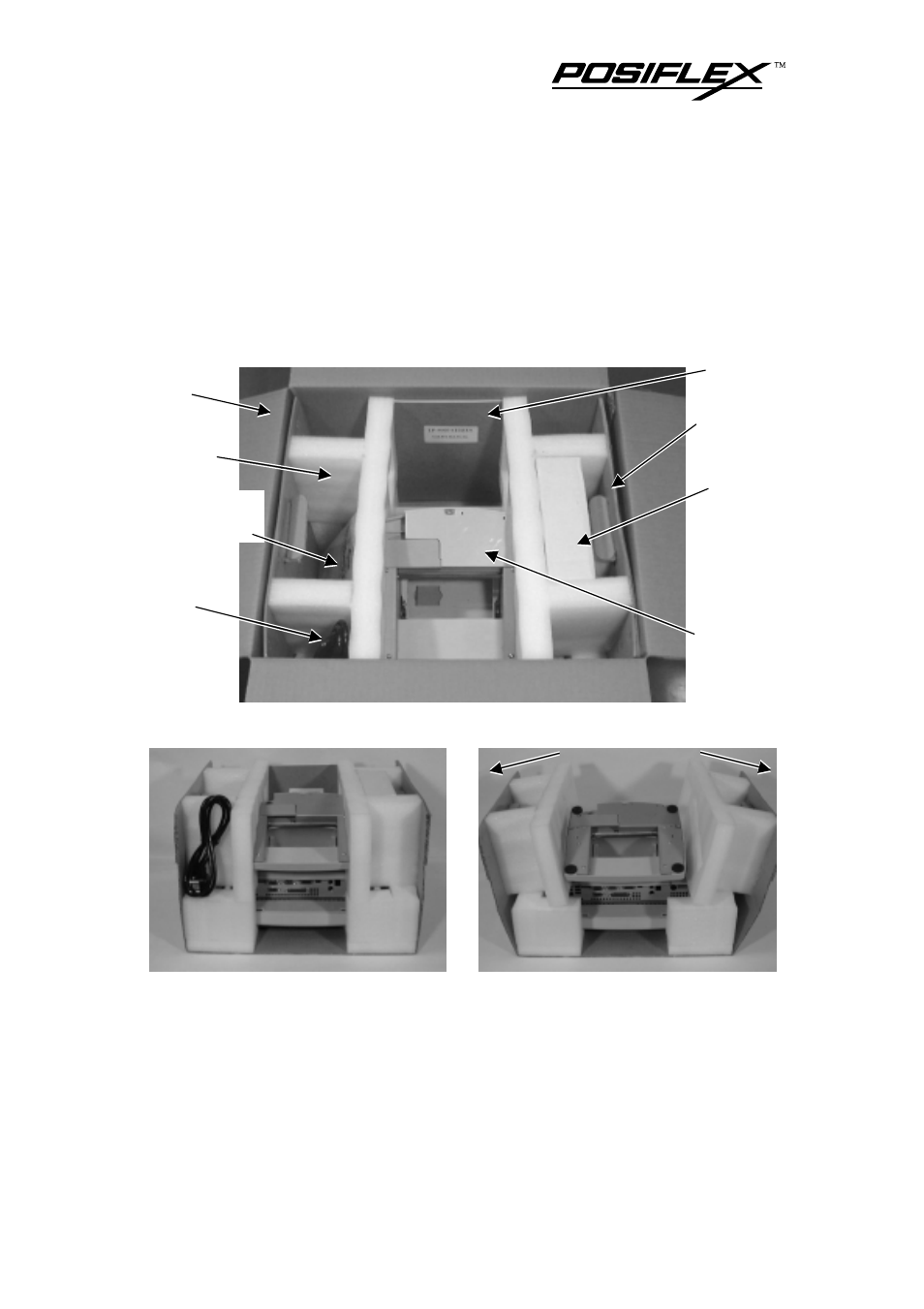 System box contents, Main unit & paddle assembly | POSIFLEX Business Machines TP-6000 SERIES User Manual | Page 9 / 32