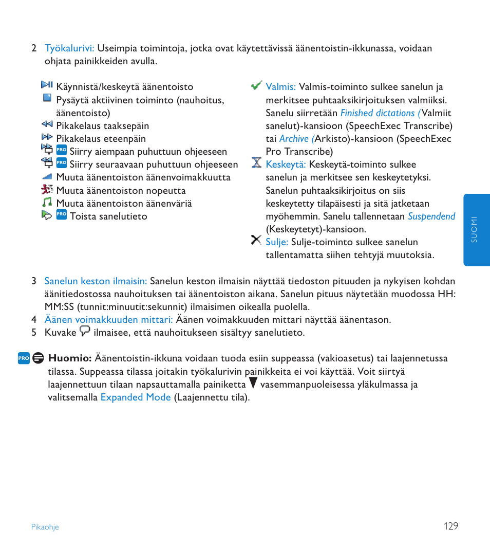 POSIFLEX Business Machines SPEECHEXEC 4.3 User Manual | Page 129 / 184