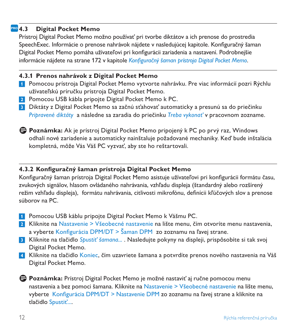 3 digital pocket memo | POSIFLEX Business Machines SPEECHEXEC 4.3 User Manual | Page 172 / 184