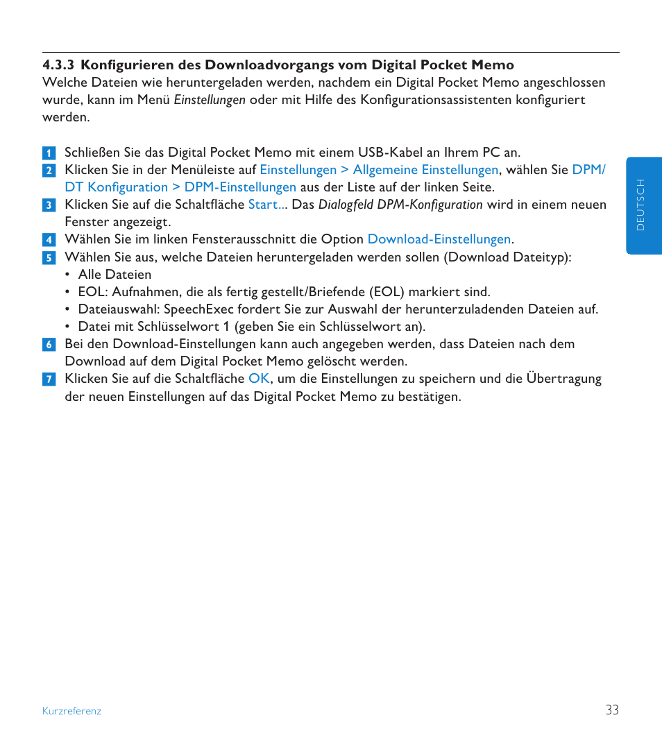 POSIFLEX Business Machines SPEECHEXEC 4.3 User Manual | Page 33 / 184