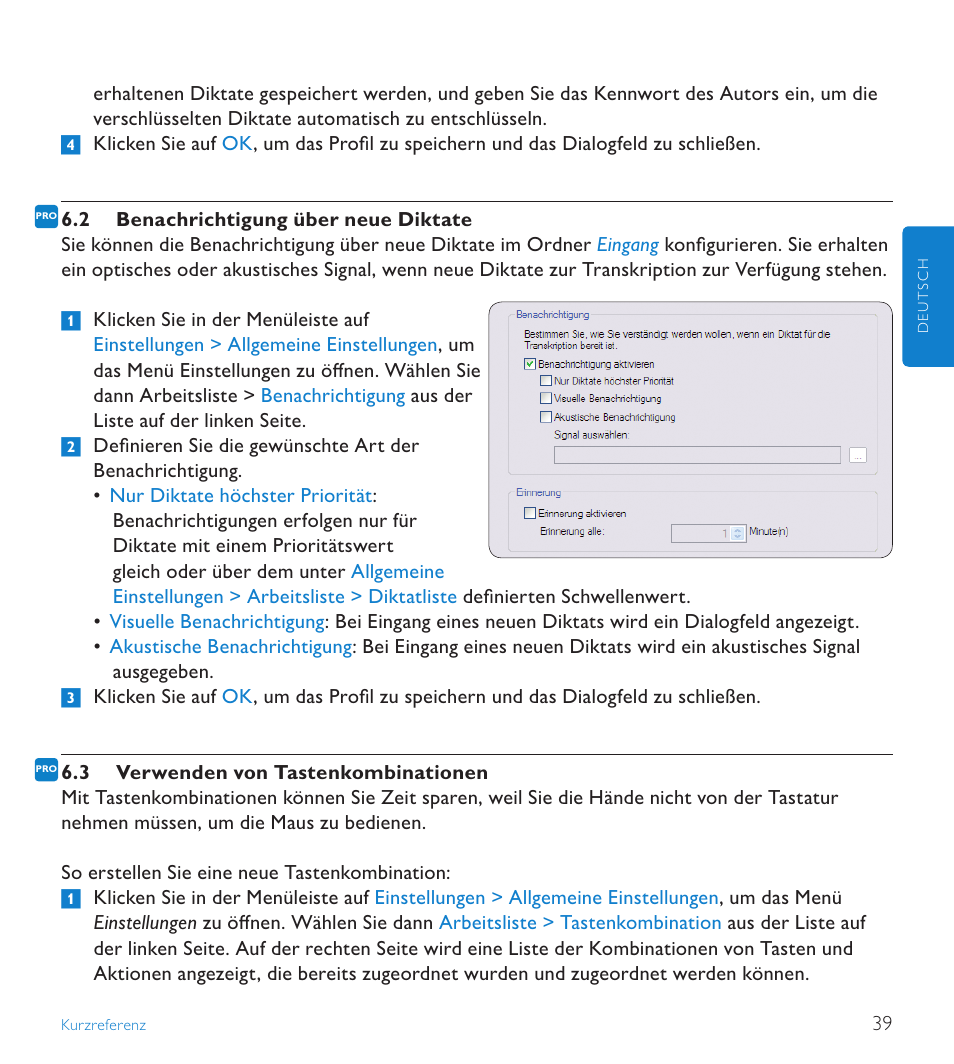 2 benachrichtigung über neue diktate | POSIFLEX Business Machines SPEECHEXEC 4.3 User Manual | Page 39 / 184