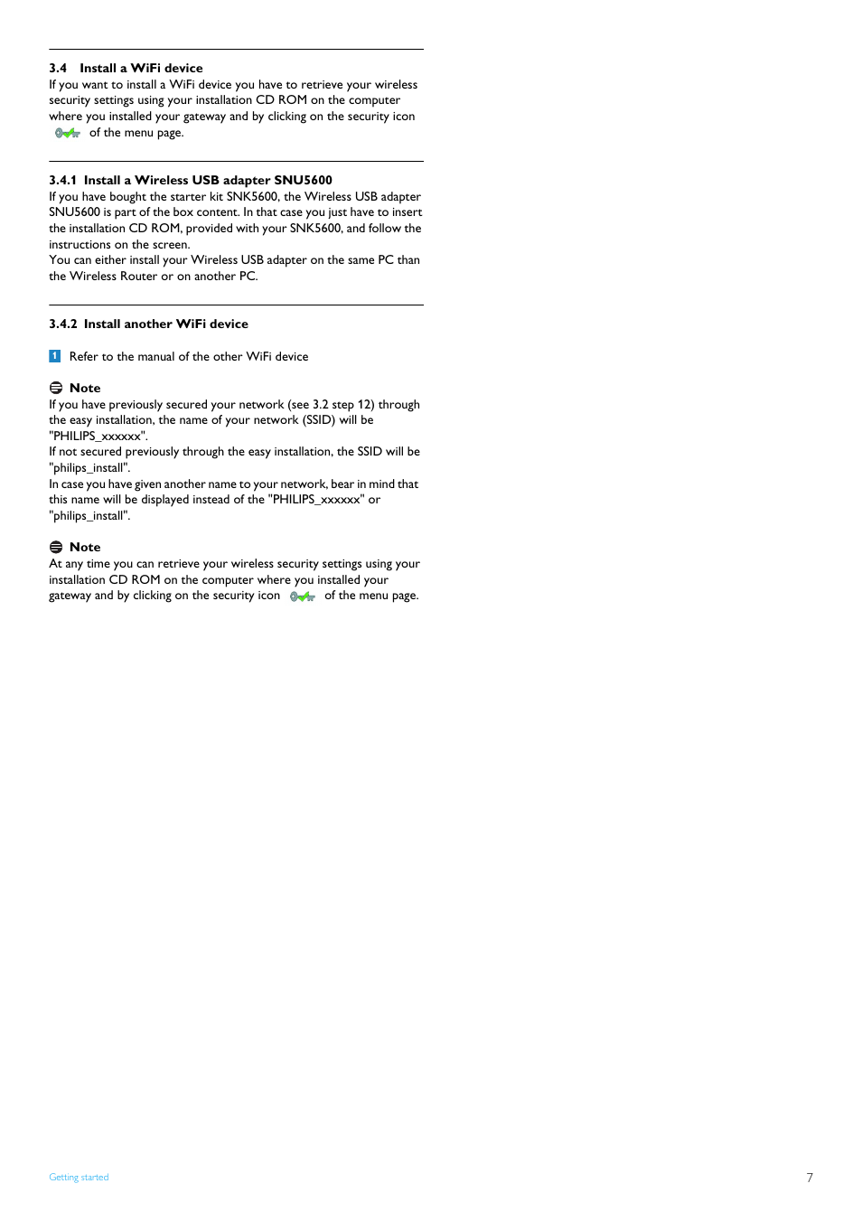 4 install a wifi device, 1 install a wireless usb adapter snu5600, 2 install another wifi device | Install a wifi device, Install a wireless usb adapter snb5600, Install another wifi device | POSIFLEX Business Machines SNB5600 User Manual | Page 9 / 22