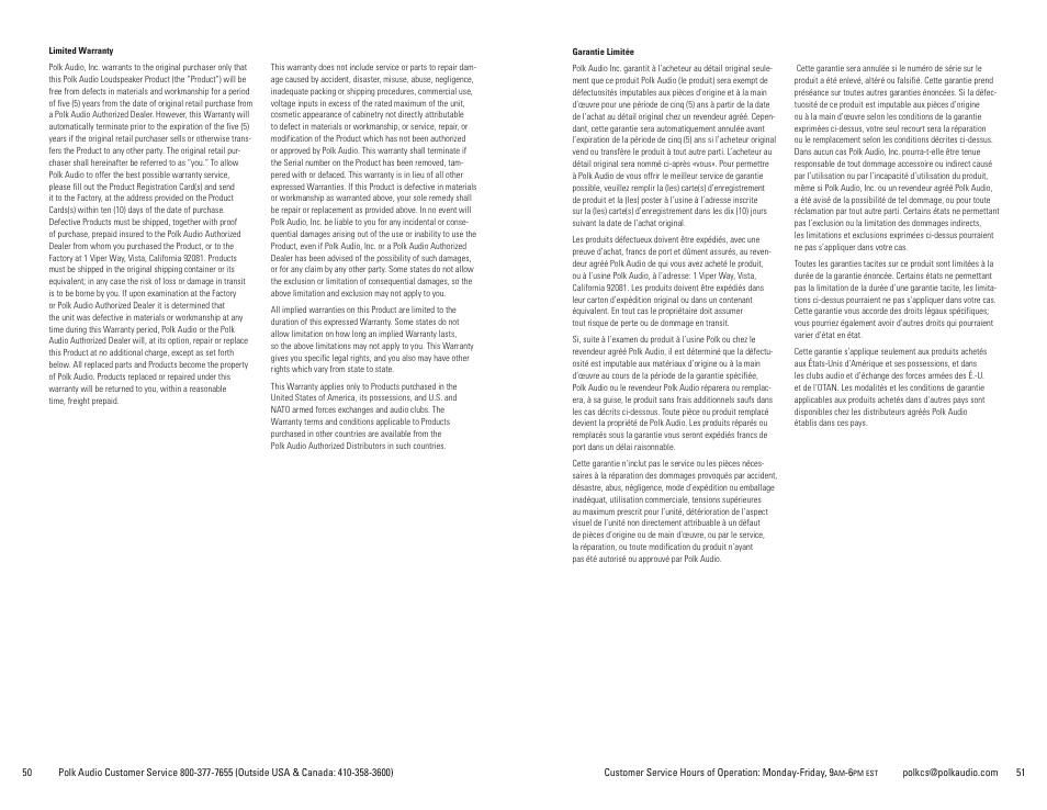 Polk Audio Atrium 8SDI User Manual | Page 26 / 27