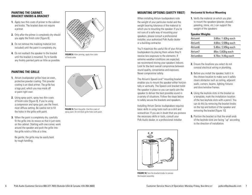 Polk Audio Atrium 8SDI User Manual | Page 4 / 27