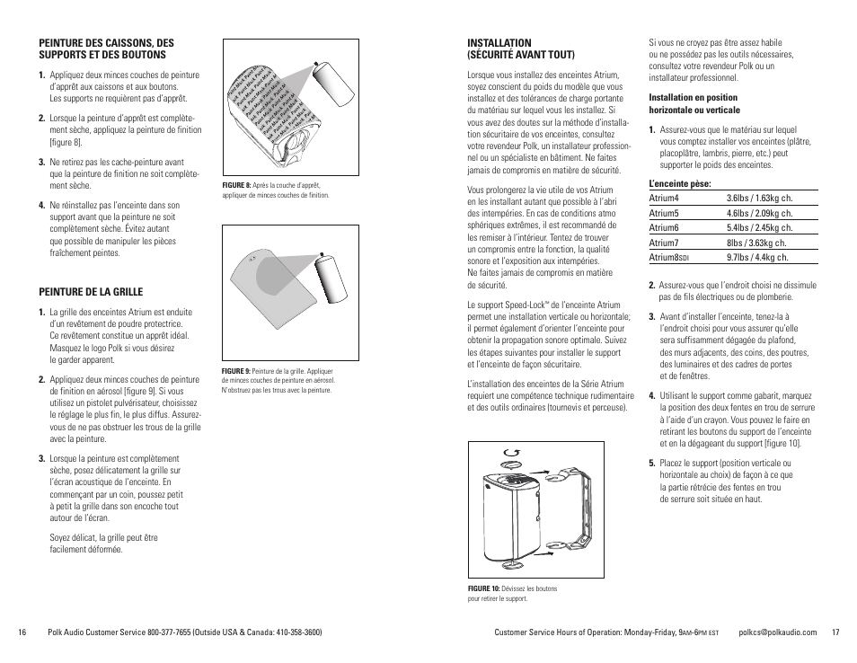 Polk Audio Atrium 8SDI User Manual | Page 9 / 27