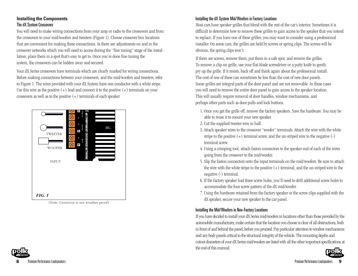 Polk Audio DX3055 User Manual | Page 5 / 10