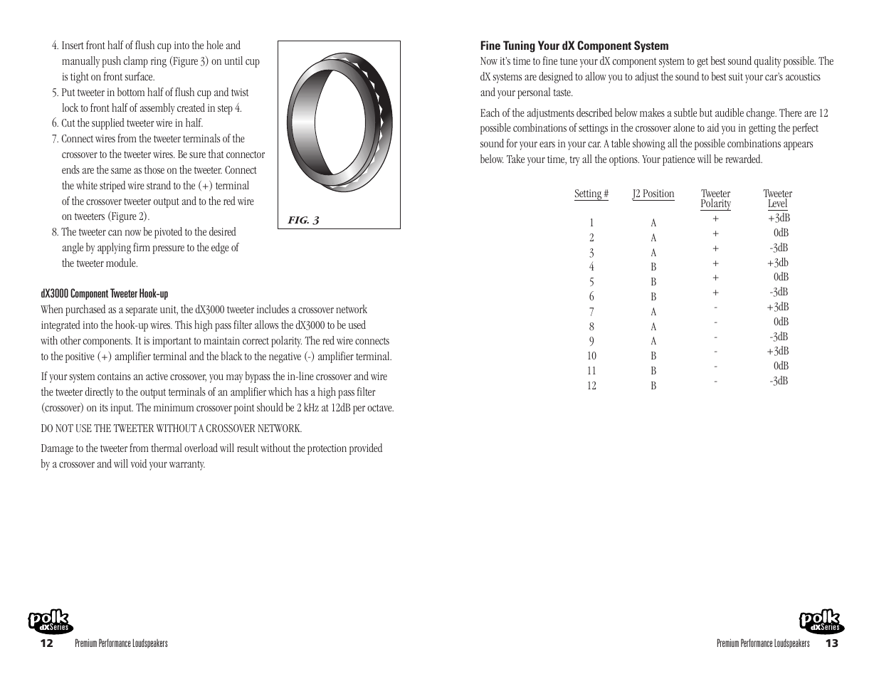 Polk Audio DX3055 User Manual | Page 7 / 10