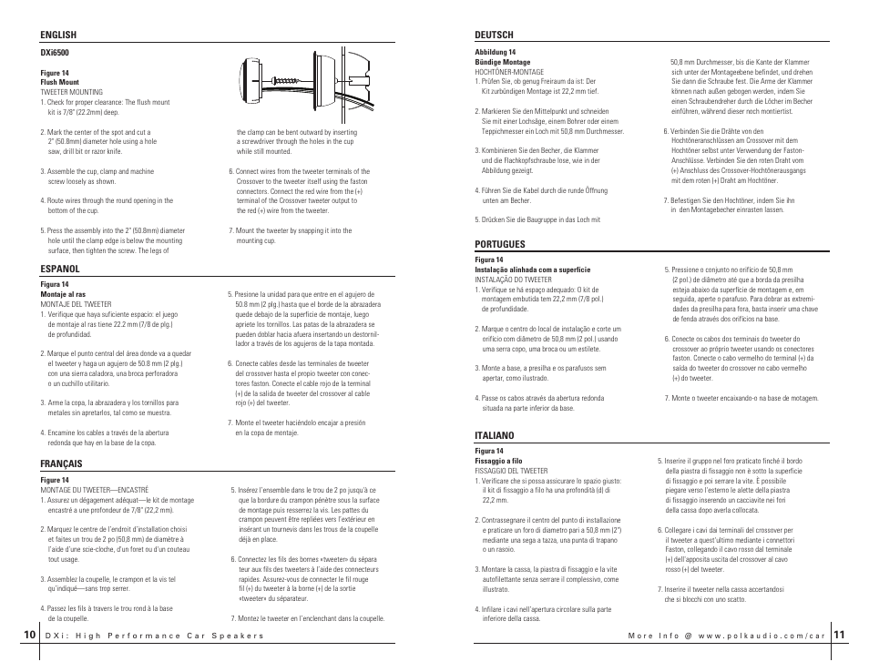 Polk Audio DXi350 User Manual | Page 6 / 14