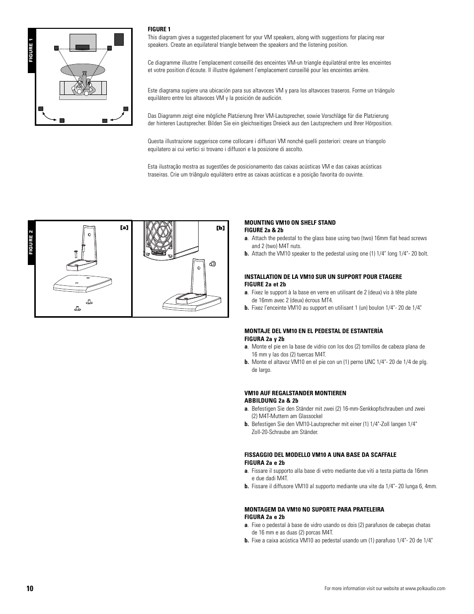 Polk Audio VM20 User Manual | Page 10 / 16