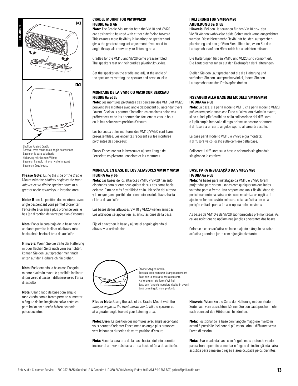 Polk Audio VM20 User Manual | Page 13 / 16