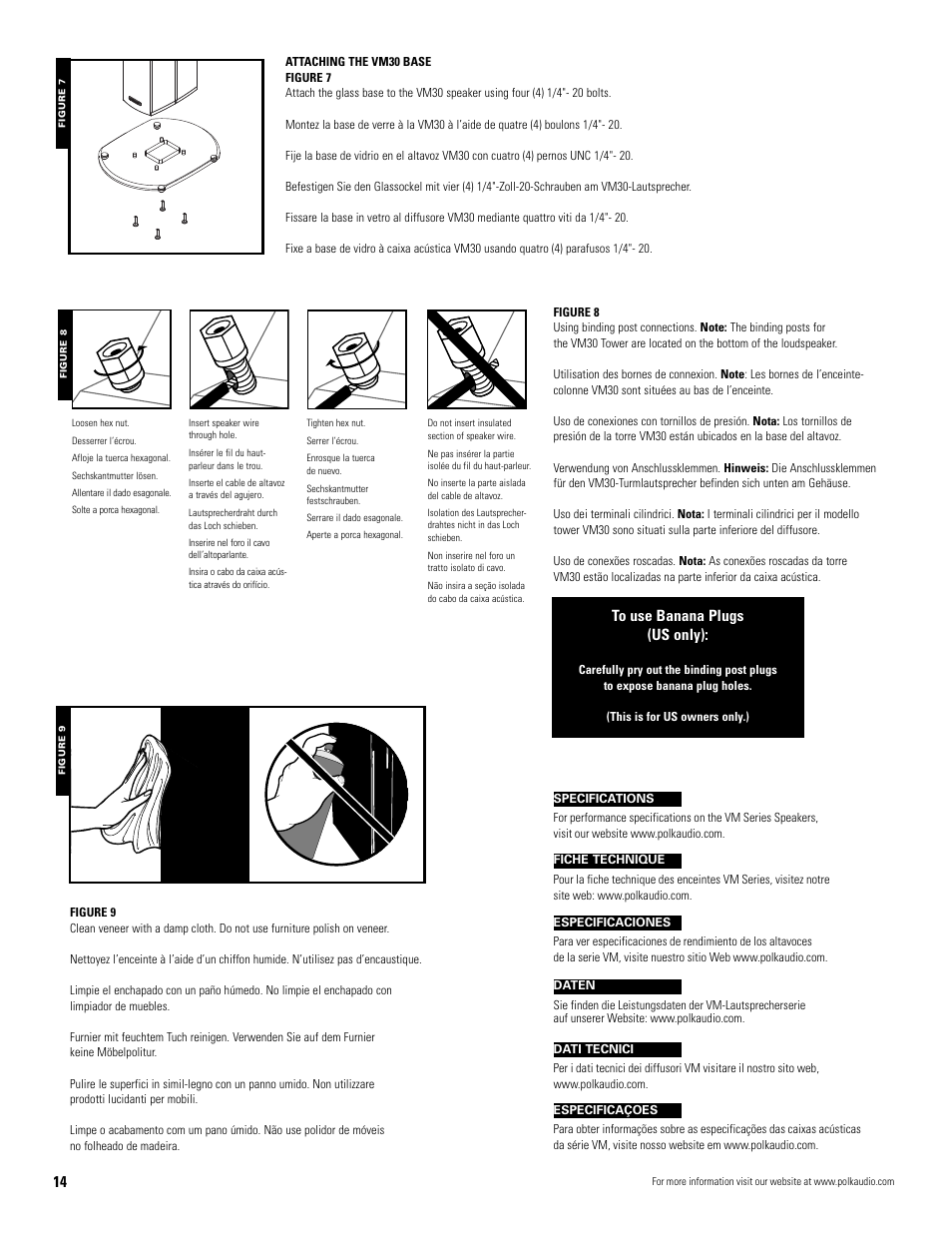 Polk Audio VM20 User Manual | Page 14 / 16