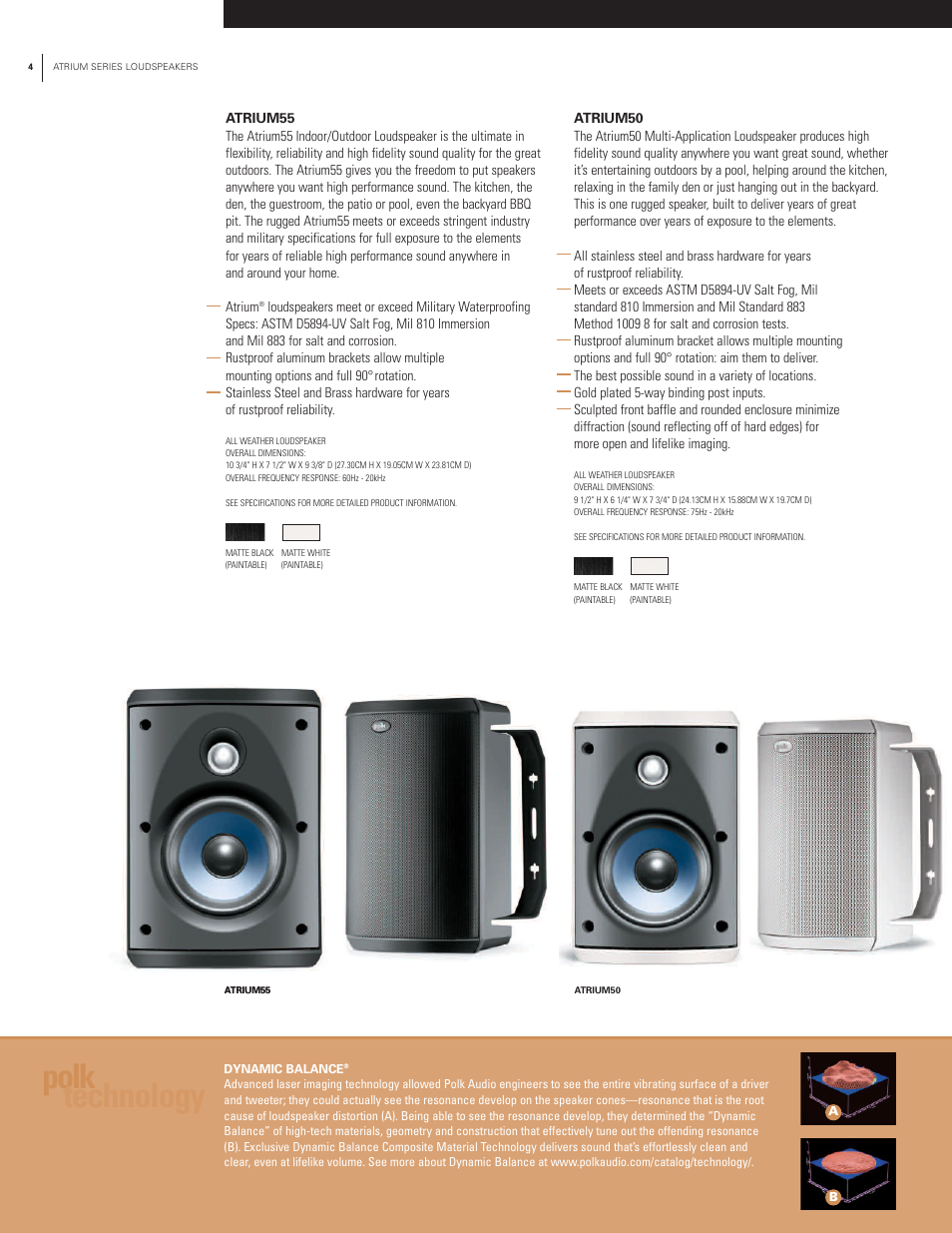 Polk technology | Polk Audio Atrium 65SDI User Manual | Page 4 / 6