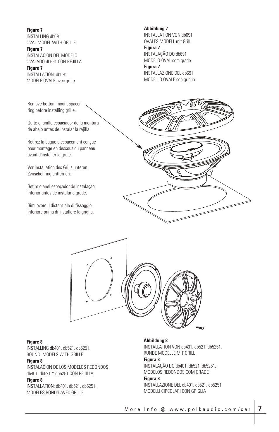 Polk Audio db651 User Manual | Page 7 / 28