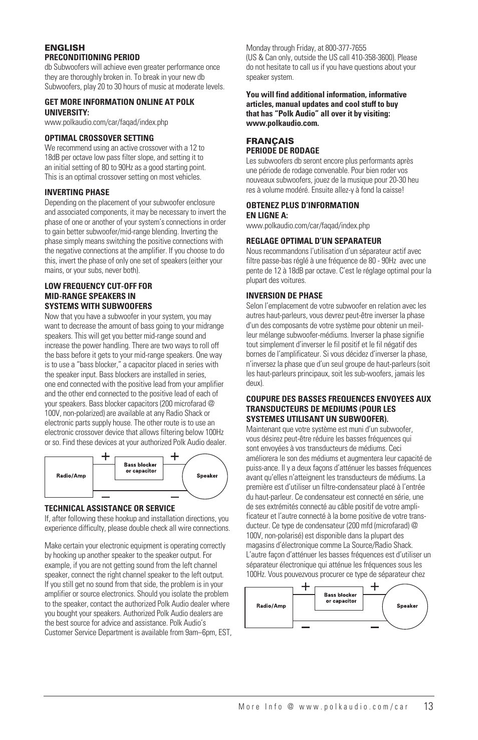 Polk Audio DB1040 User Manual | Page 12 / 29