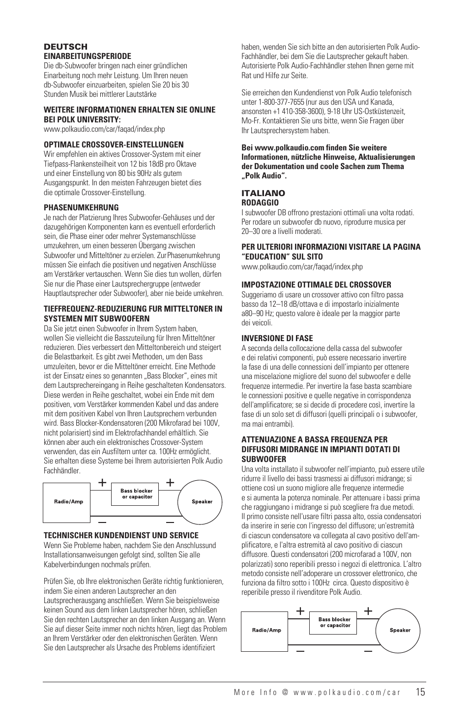 Polk Audio DB1040 User Manual | Page 14 / 29
