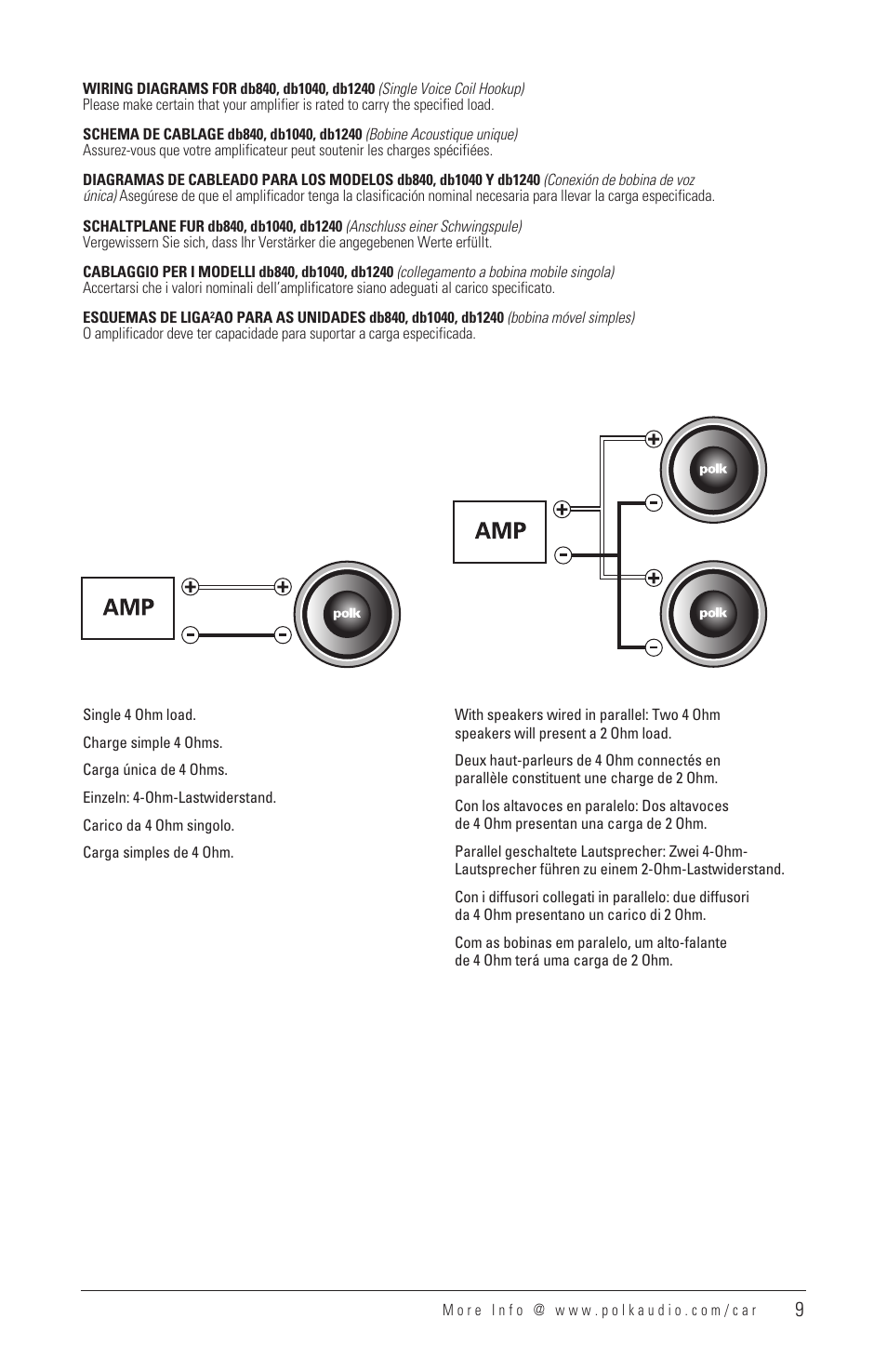 Polk Audio DB1040 User Manual | Page 8 / 29