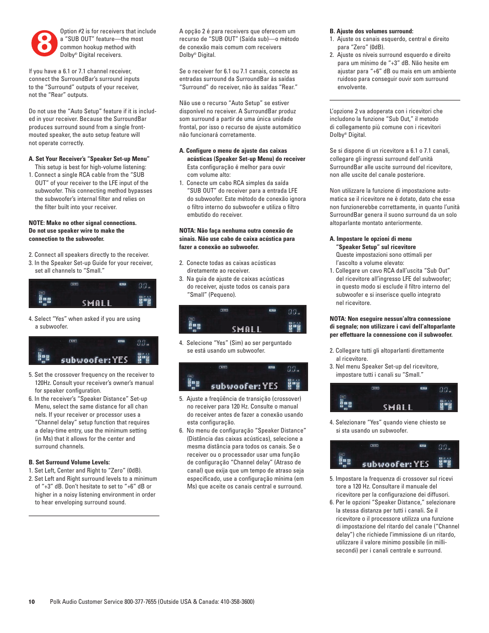 Polk Audio 50 User Manual | Page 10 / 12