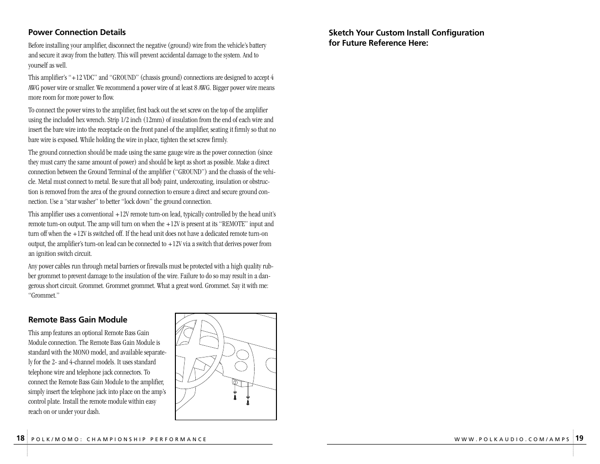 Polk Audio C400.4 User Manual | Page 10 / 13