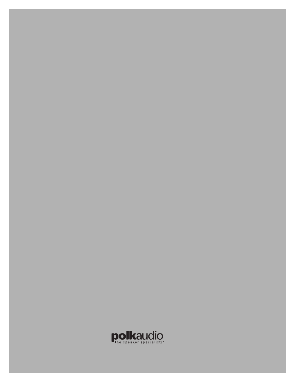 Polk Audio LSi FX User Manual | 8 pages