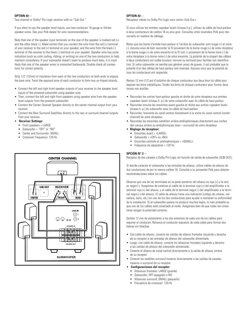 Polk Audio Powered Subwoofer PSW108 User Manual | Page 6 / 8