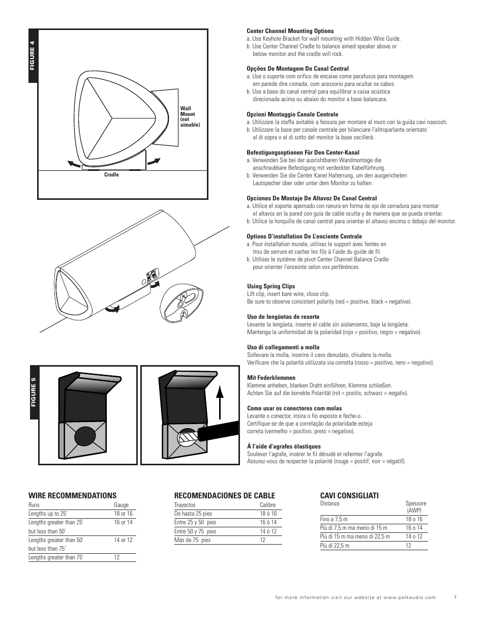 Polk Audio RM700 User Manual | Page 7 / 20