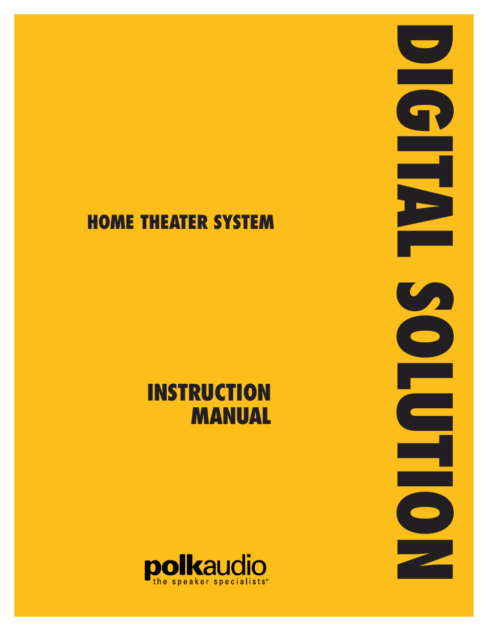 Polk Audio Digital Solution System User Manual | 32 pages