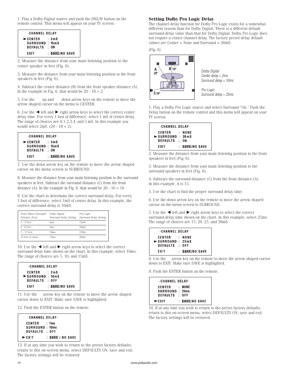 Polk Audio I-Sonic 2 User Manual | Page 20 / 32