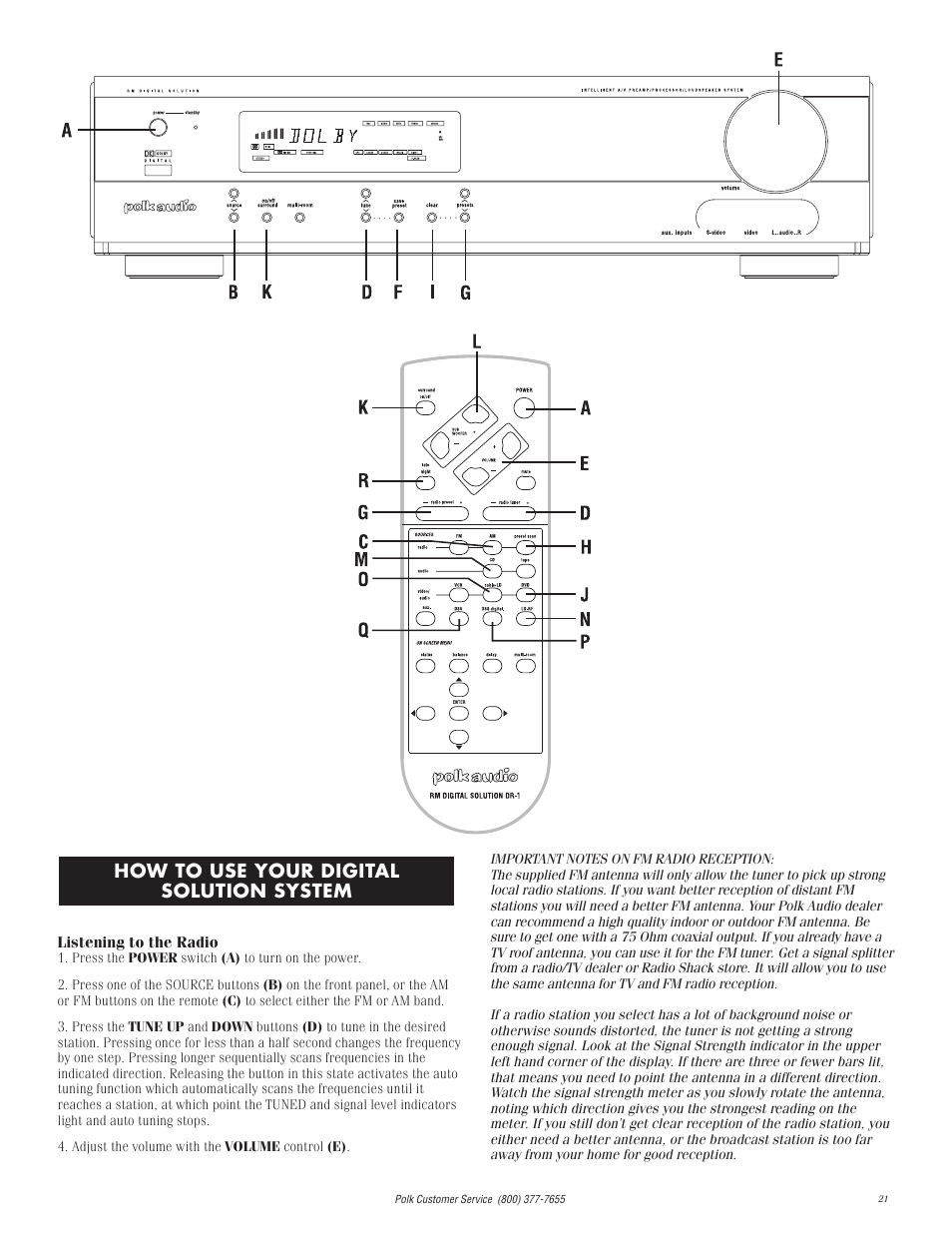 How to use your digital solution system | Polk Audio I-Sonic 2 User Manual | Page 21 / 32