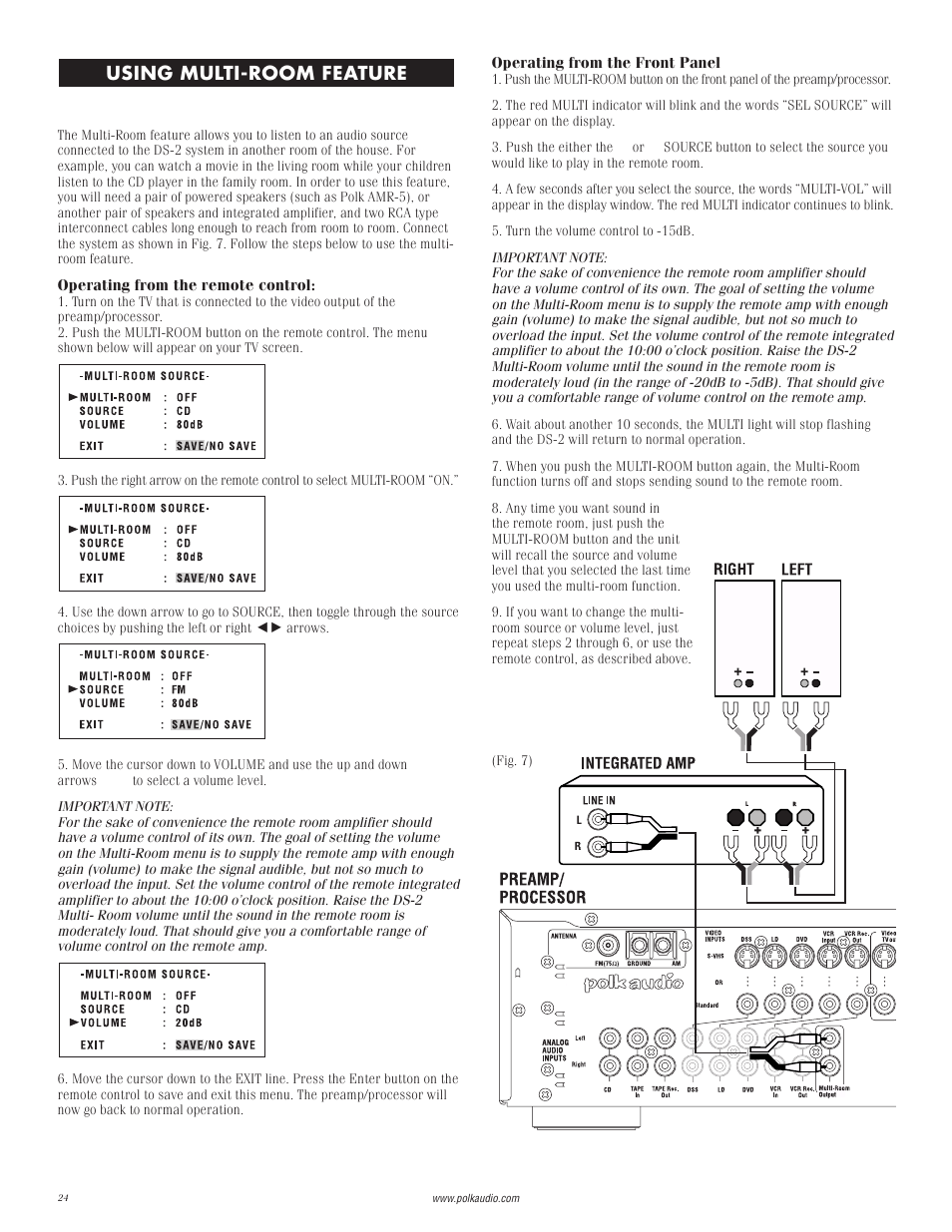 Using multi-room feature | Polk Audio I-Sonic 2 User Manual | Page 24 / 32