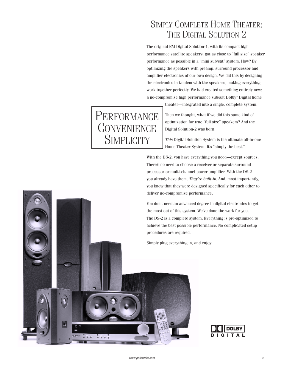 Erformance, Onvenience, Implicity | Polk Audio I-Sonic 2 User Manual | Page 3 / 32