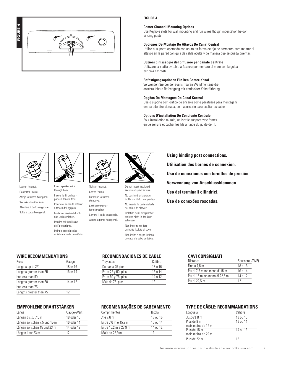 Polk Audio BLACKSTONE TL TL2600 User Manual | Page 7 / 16