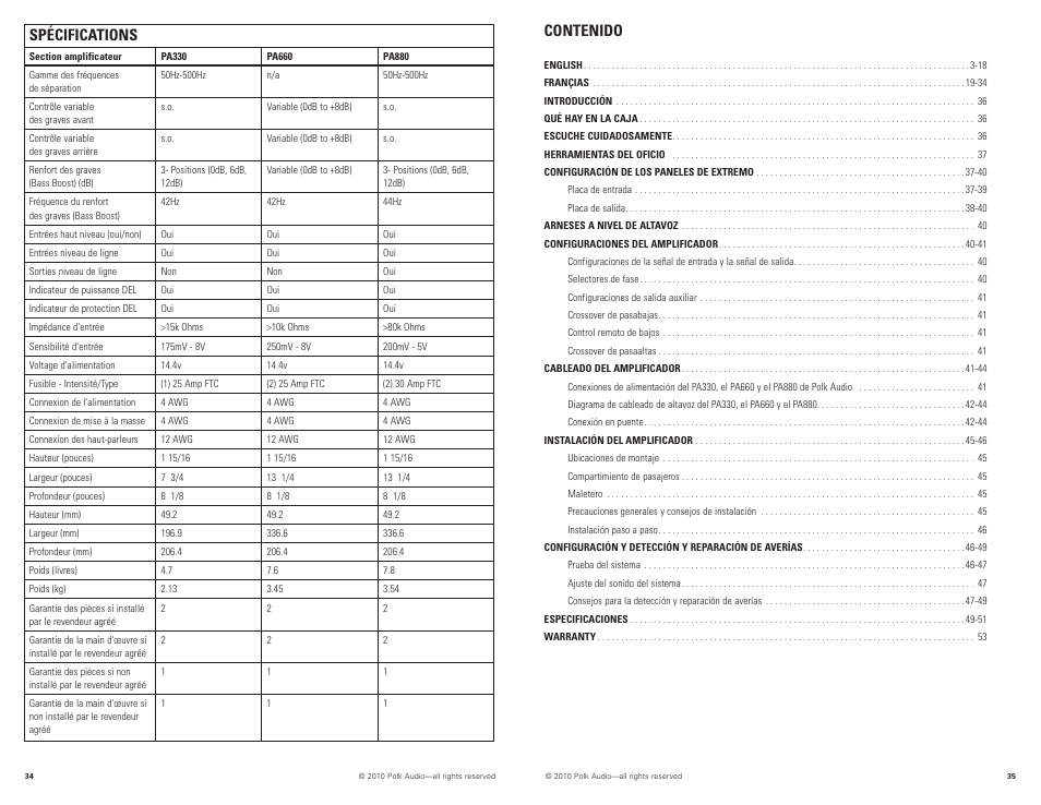 Polk Audio PA880 User Manual | Page 18 / 29