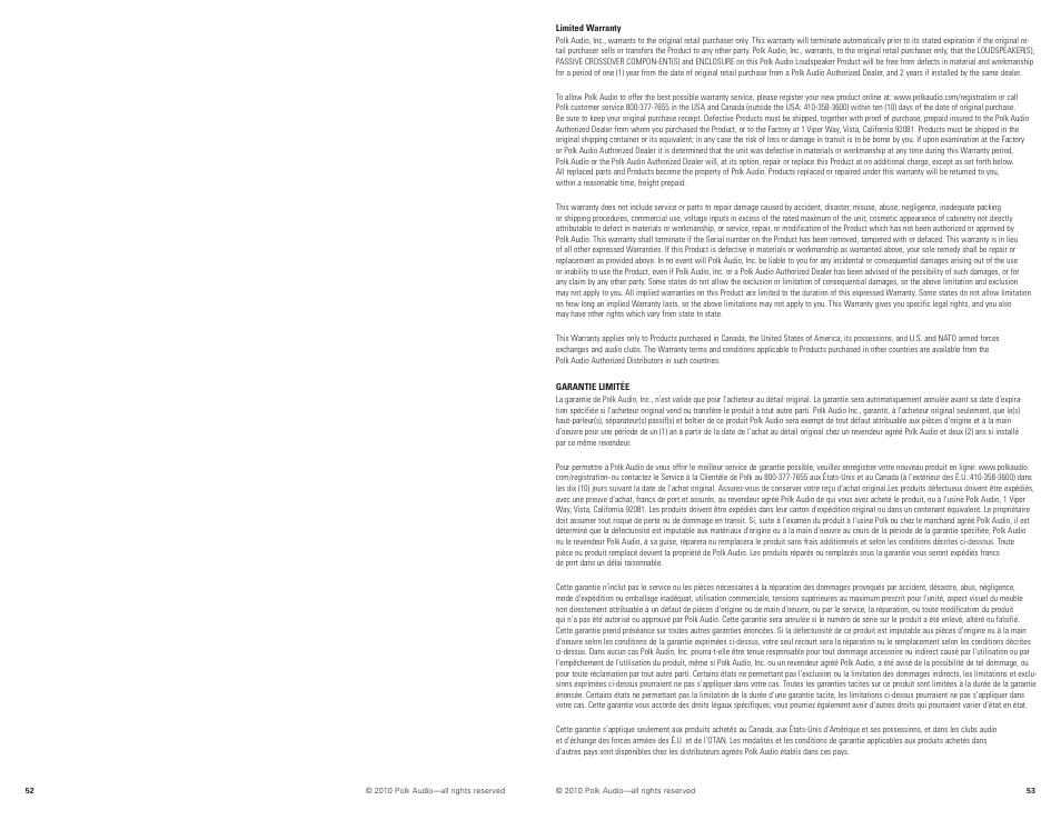 Polk Audio PA880 User Manual | Page 27 / 29