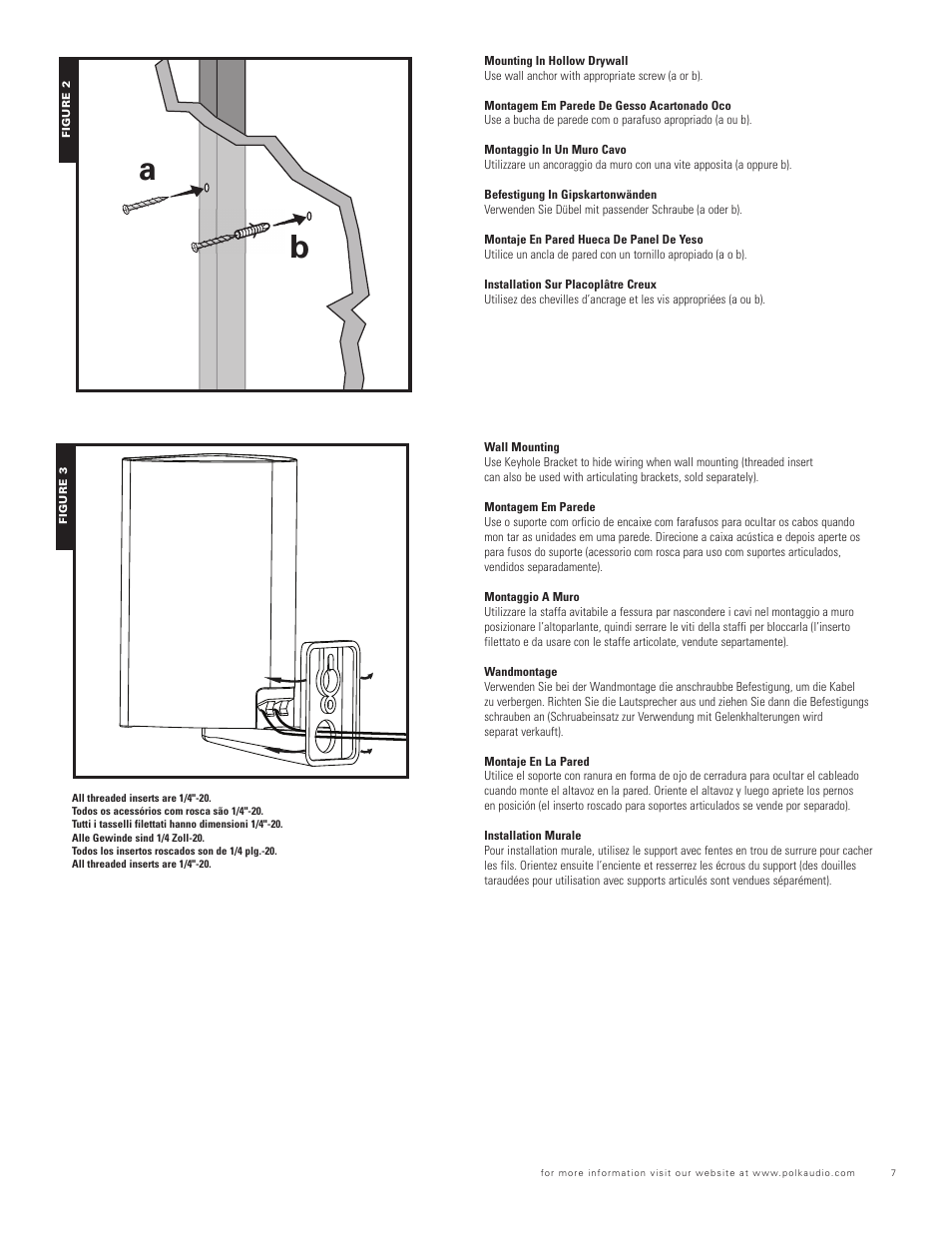 Polk Audio RM75/RM85/RM90 SERIES RM96 User Manual | Page 7 / 18