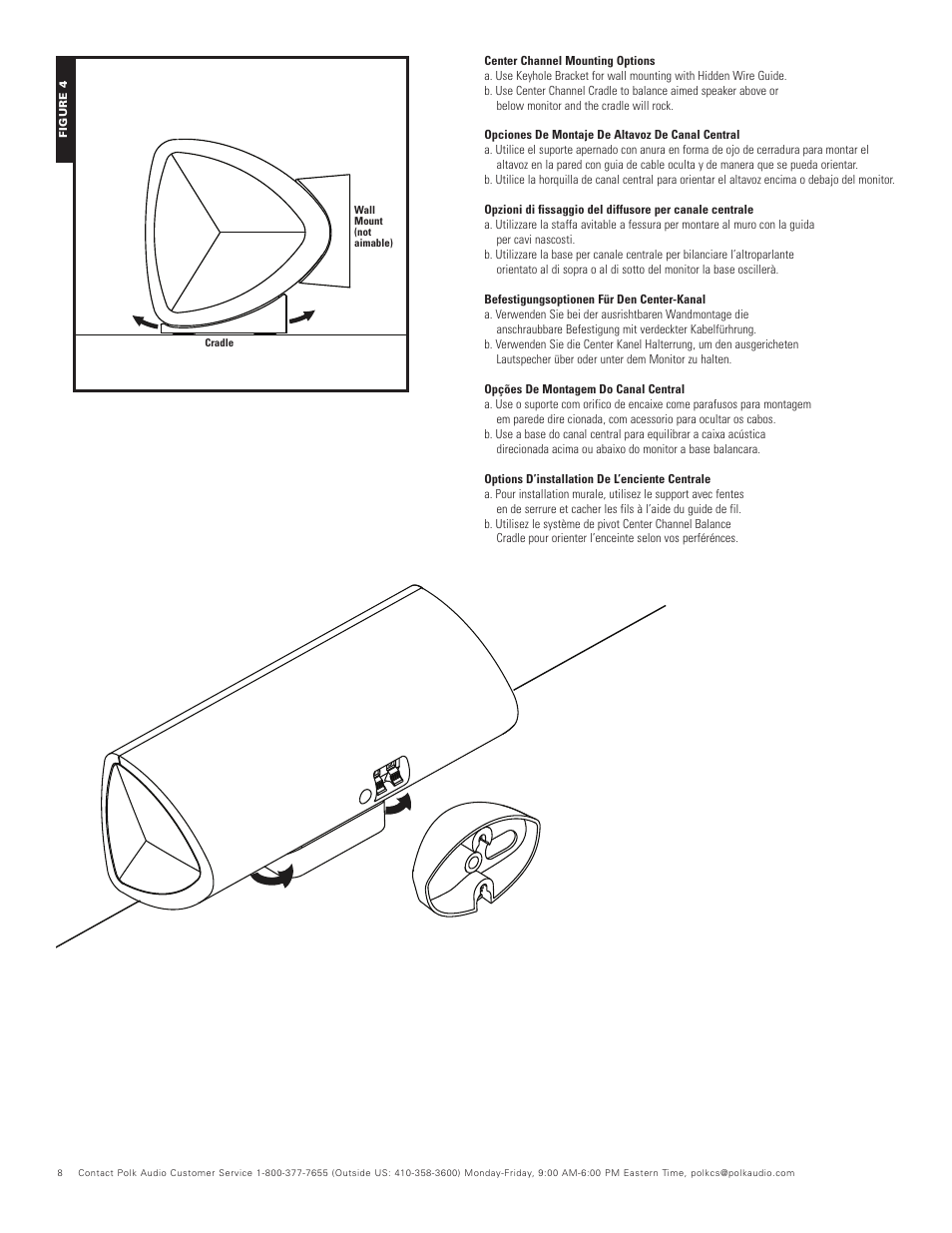 Polk Audio RM75/RM85/RM90 SERIES RM96 User Manual | Page 8 / 18