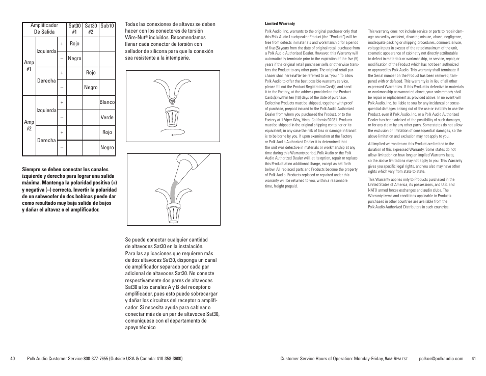 Polk Audio Atrium Sat30 User Manual | Page 21 / 23