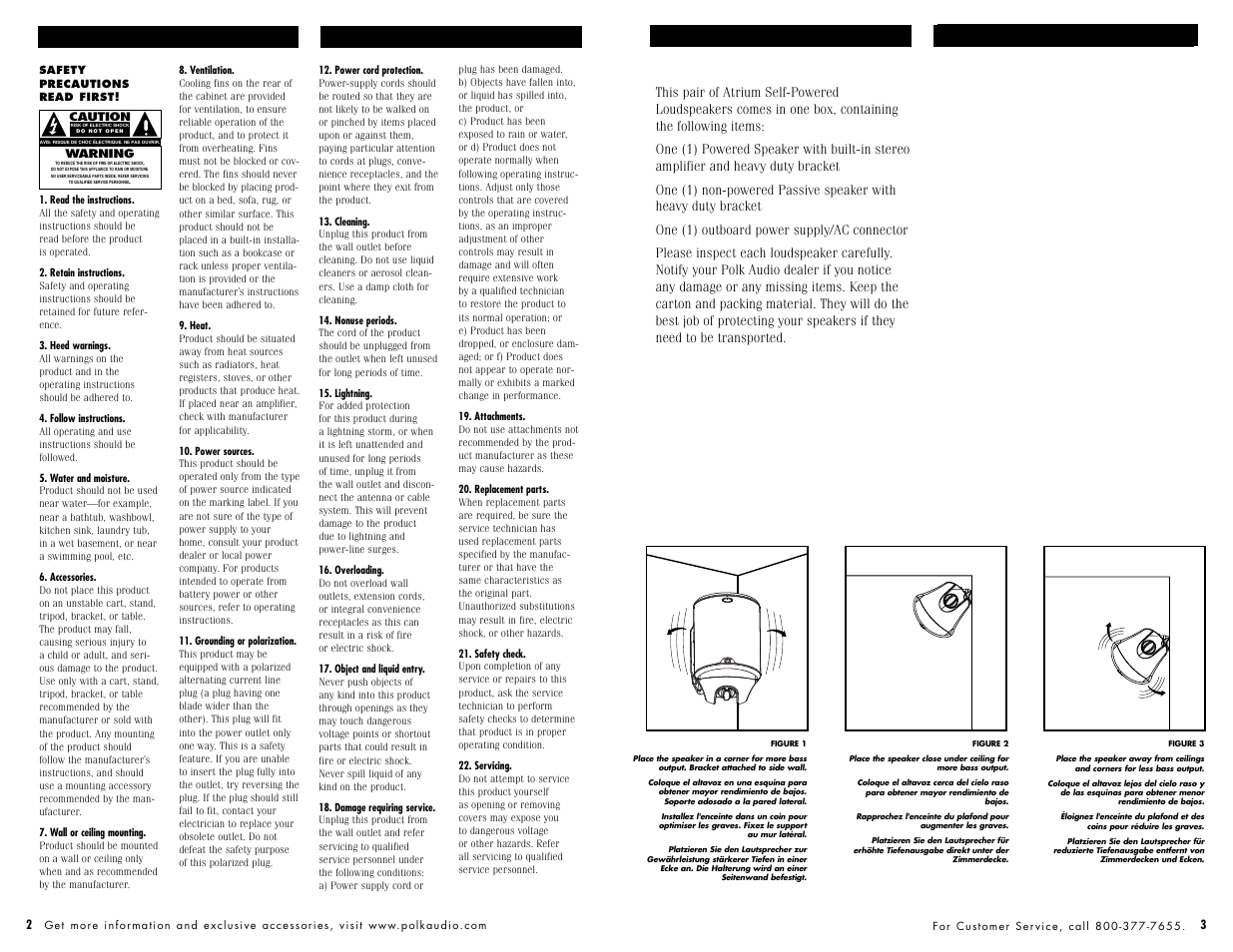 Polk Audio 45P User Manual | Page 2 / 7