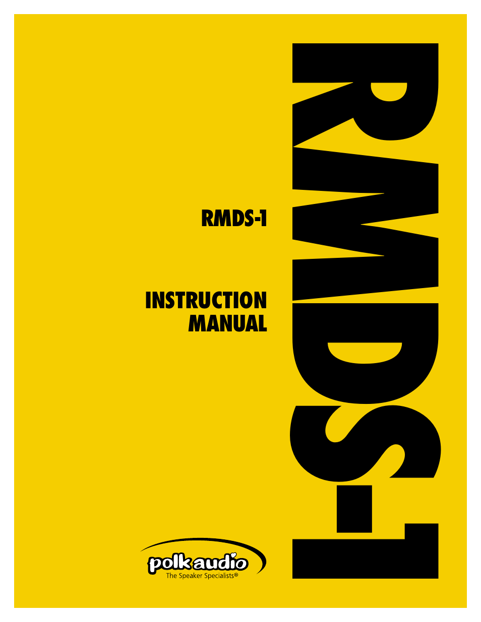 Polk Audio RMDS-1 User Manual | 32 pages