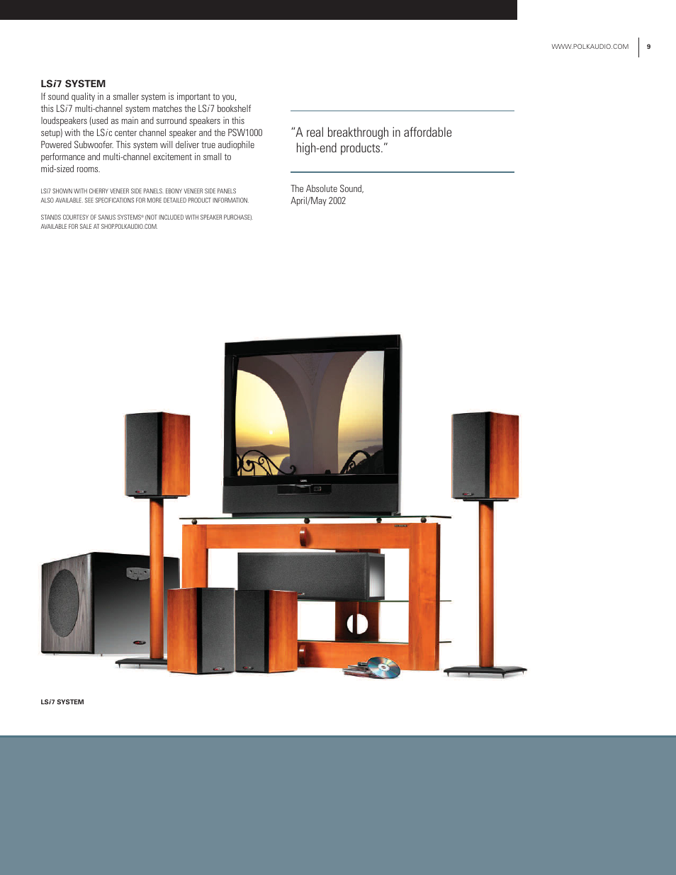 Polk Audio Lsi Series User Manual | Page 9 / 12