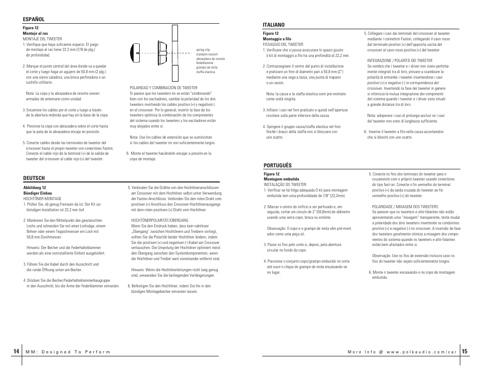 Polk Audio HBP1619-C User Manual | Page 8 / 16
