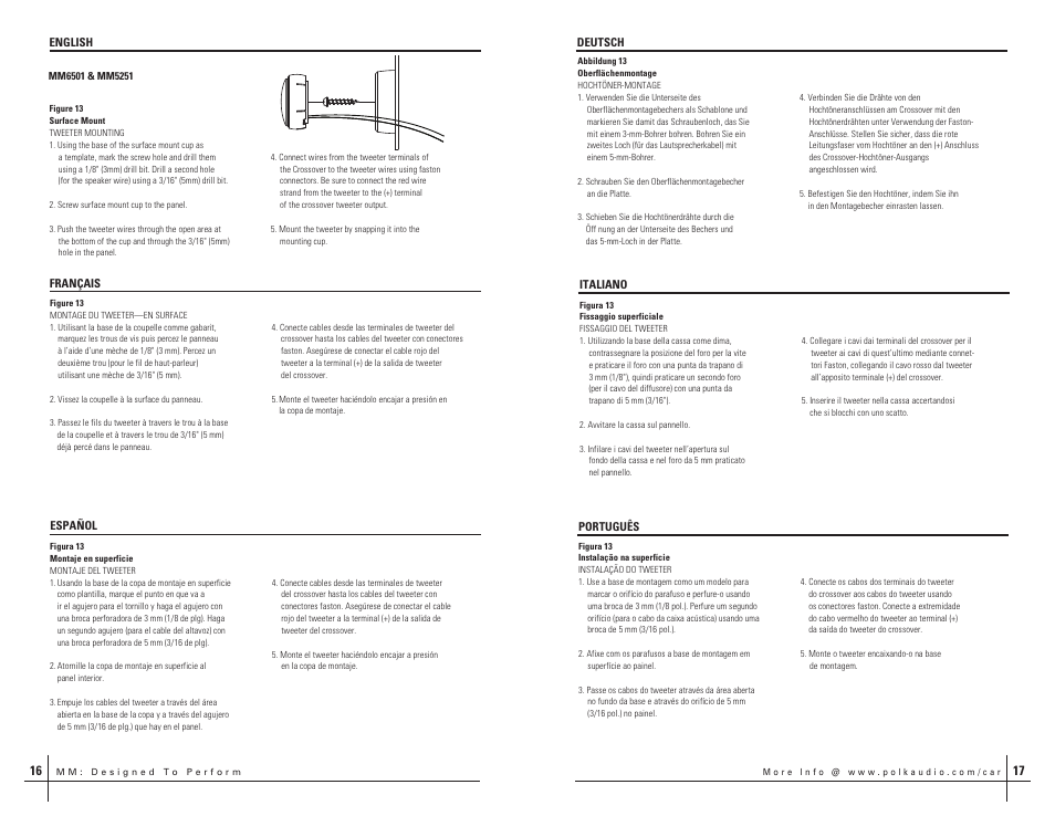 Polk Audio HBP1619-C User Manual | Page 9 / 16