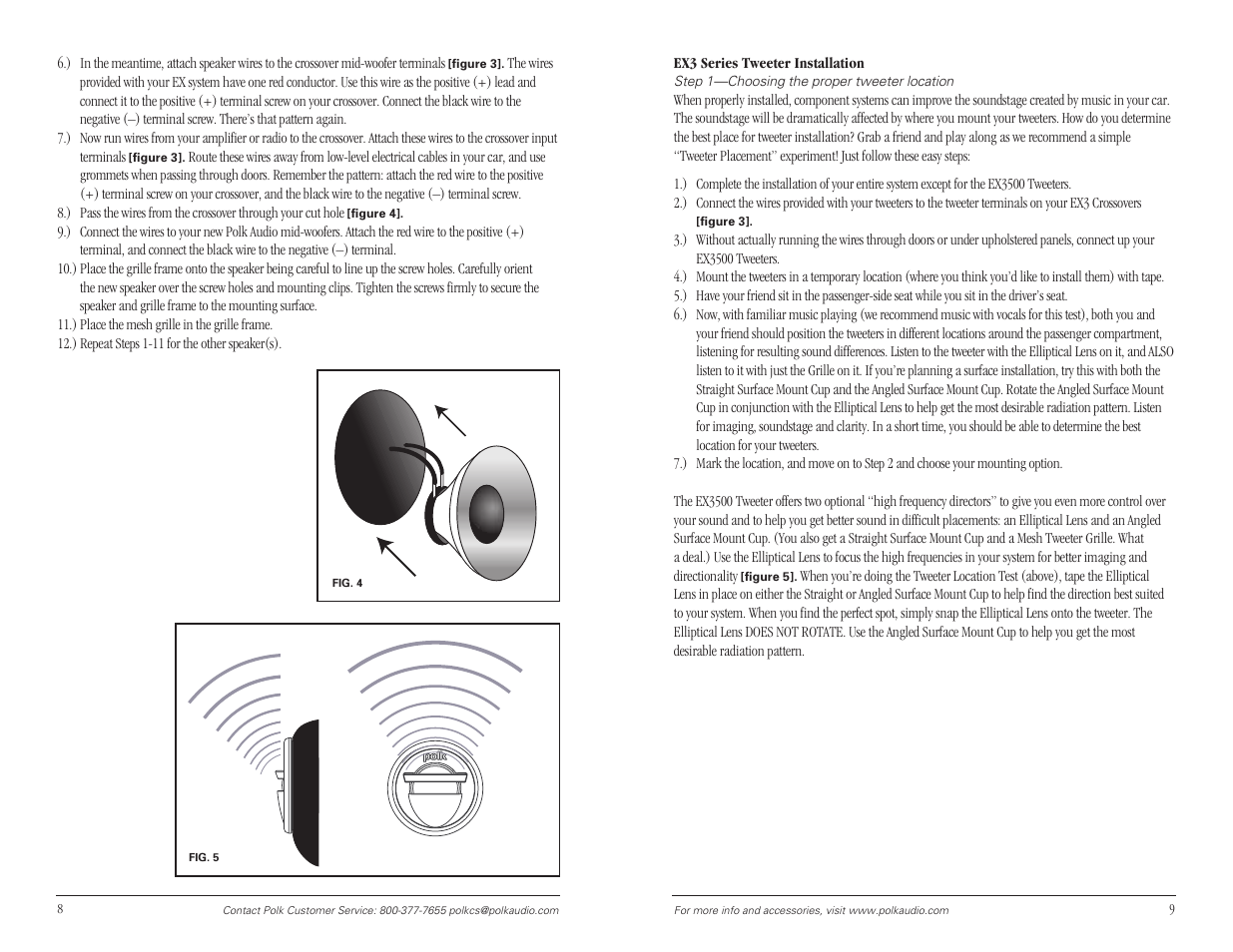 Polk Audio EX3 Series User Manual | Page 5 / 8