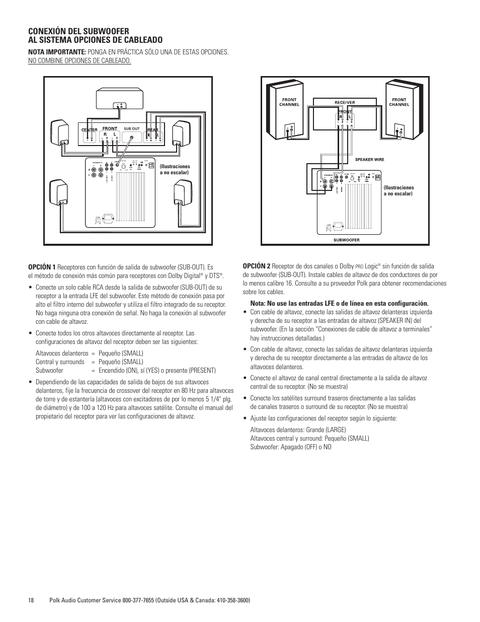 Polk Audio DSWmicroPRO1000 User Manual | Page 18 / 41